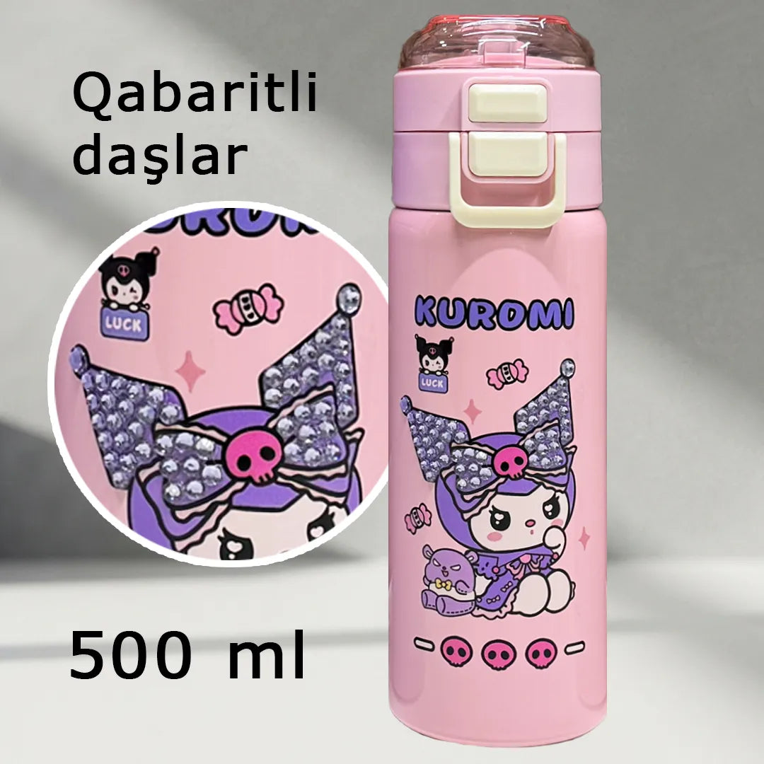 Termos, 500 ml, Kuromi, Paslanmayan polad