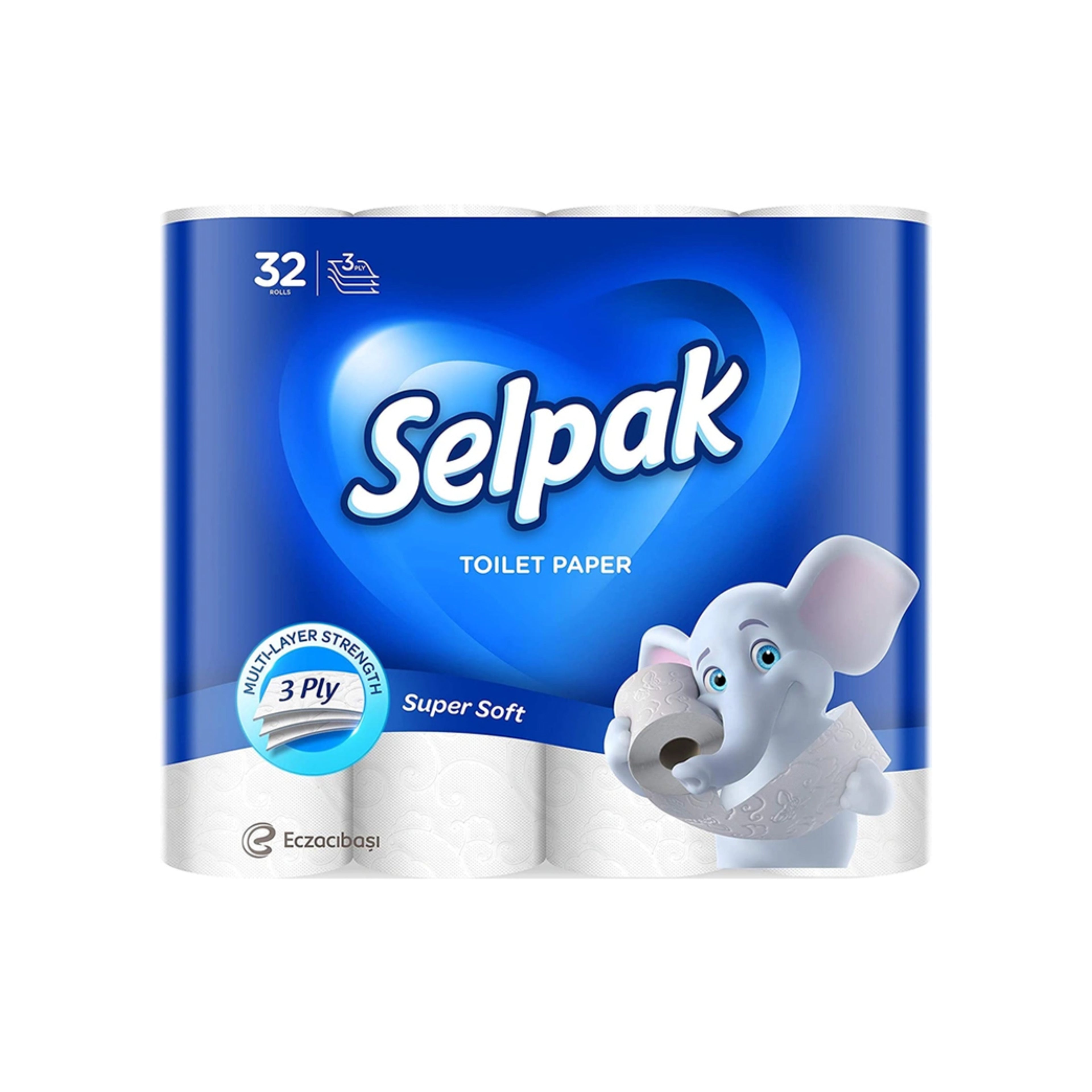 Туалетная бумага Selpak, 32 шт., 3 слоя