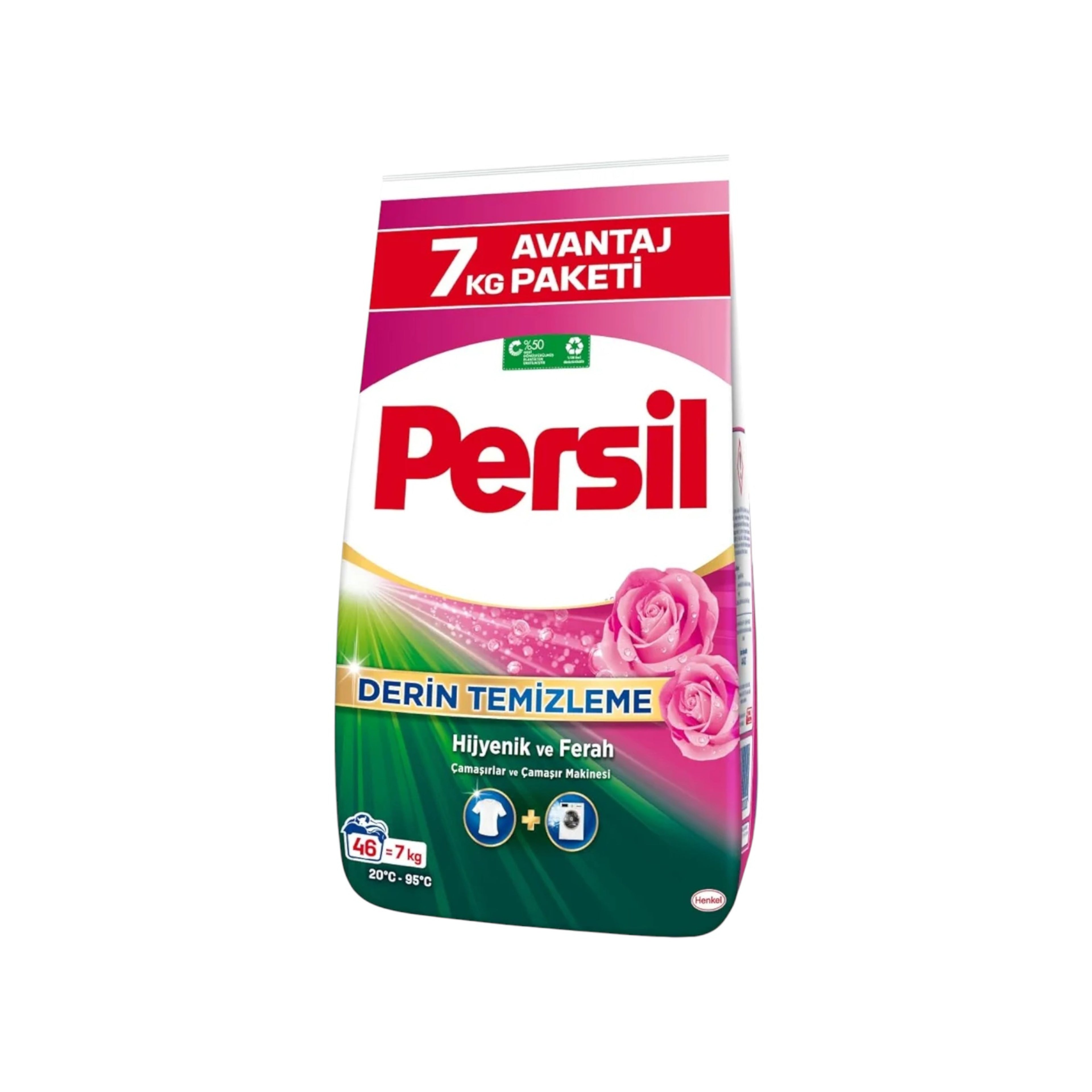 Yuyucu Toz Persil Ağ paltralar üçün, Avtomat, 7 kq, 46 yuma