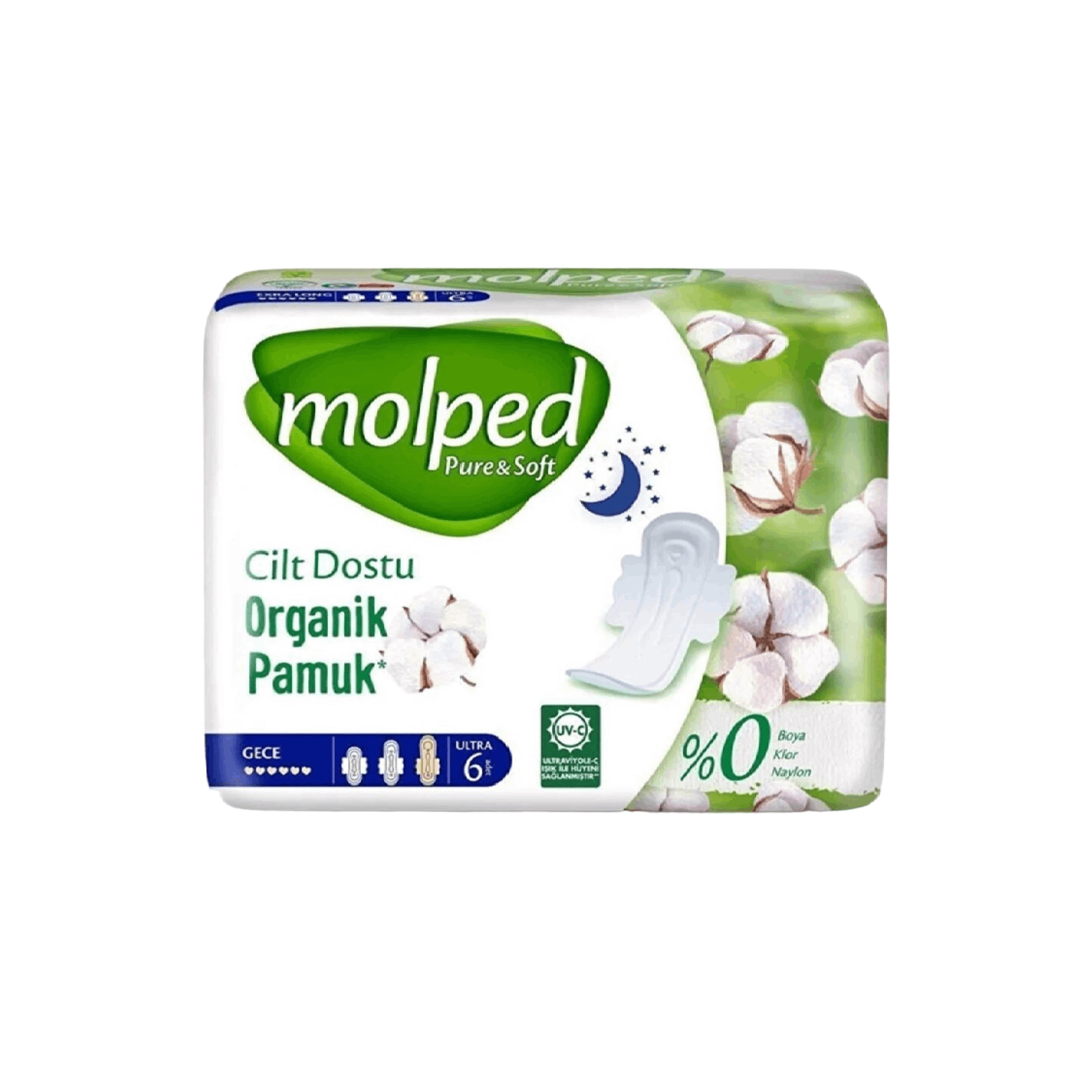 Gigiyenik Bezlər Molped Pure & Soft Night 6 əd