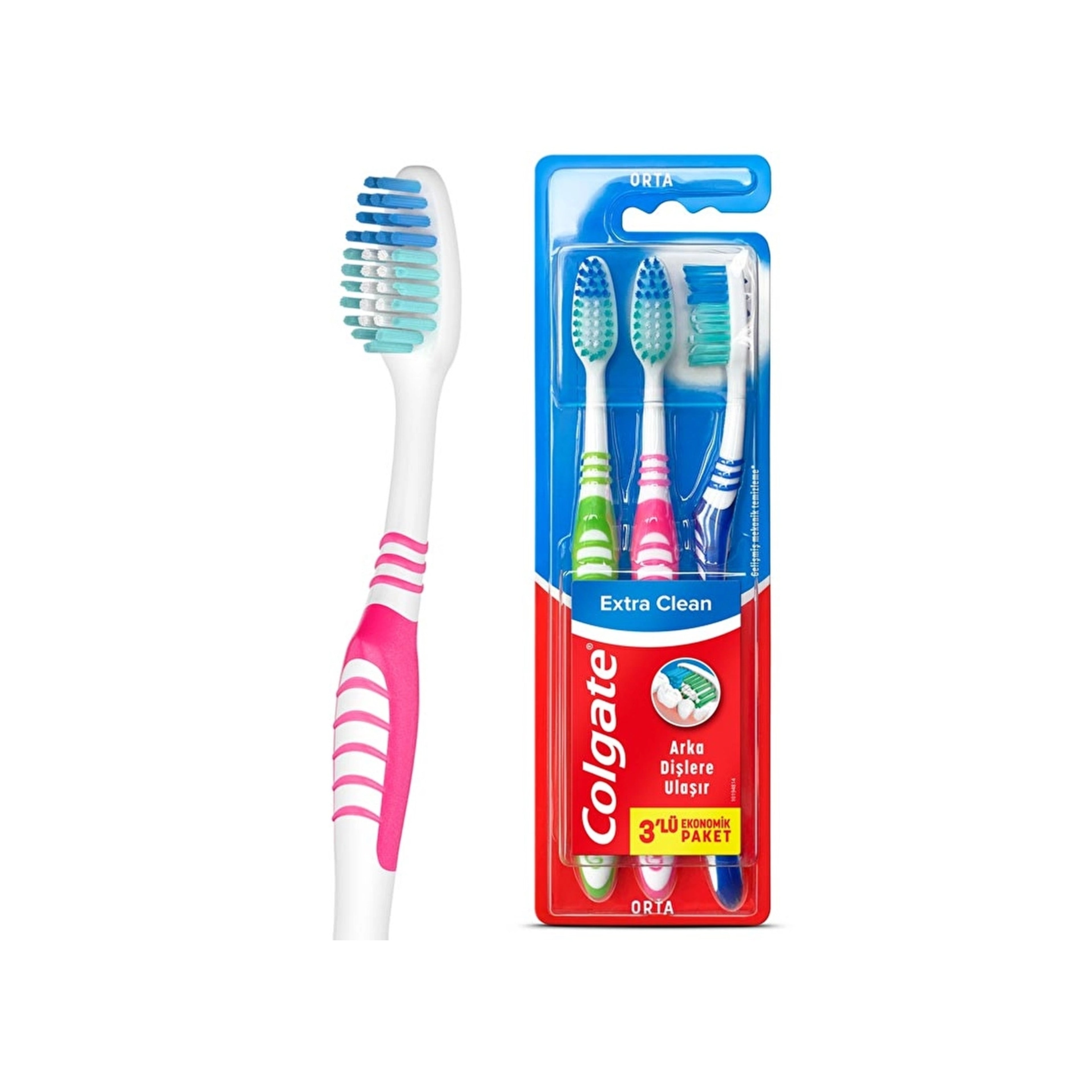 Diş fırçası Colgate Super Clean, 3 əd