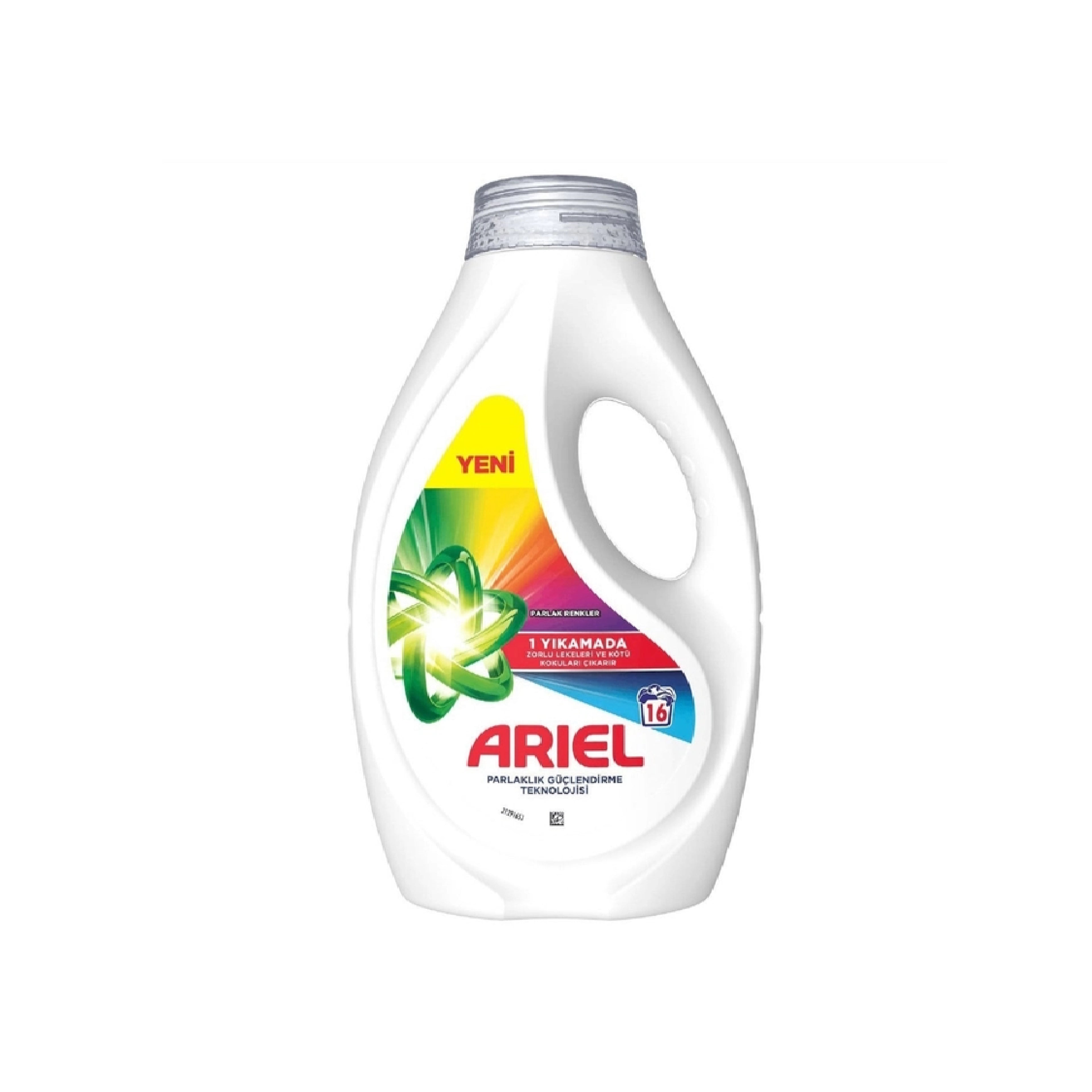 Paltar yuma geli Ariel Parlak Renkler, 720 ml, 16 yuma, Rəngli paltarlar üçün