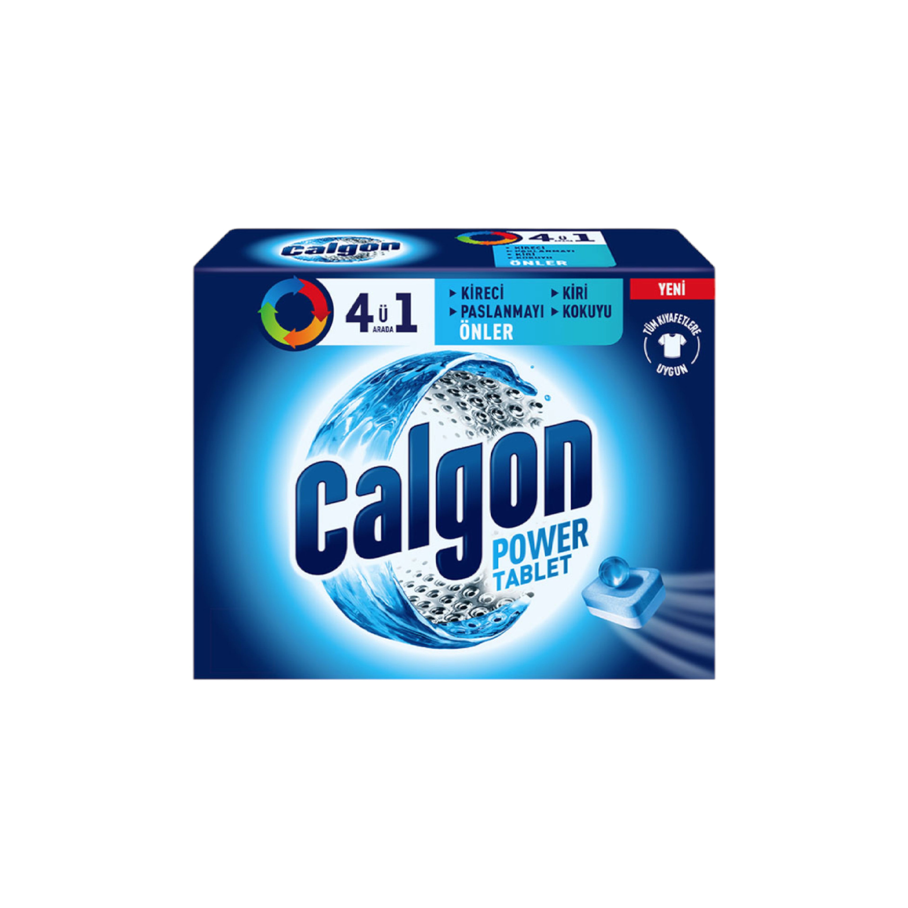 Paltaryuyan maşın üçün təmizləyici vasitə Calgon Power Tablet, 40 ədəd
