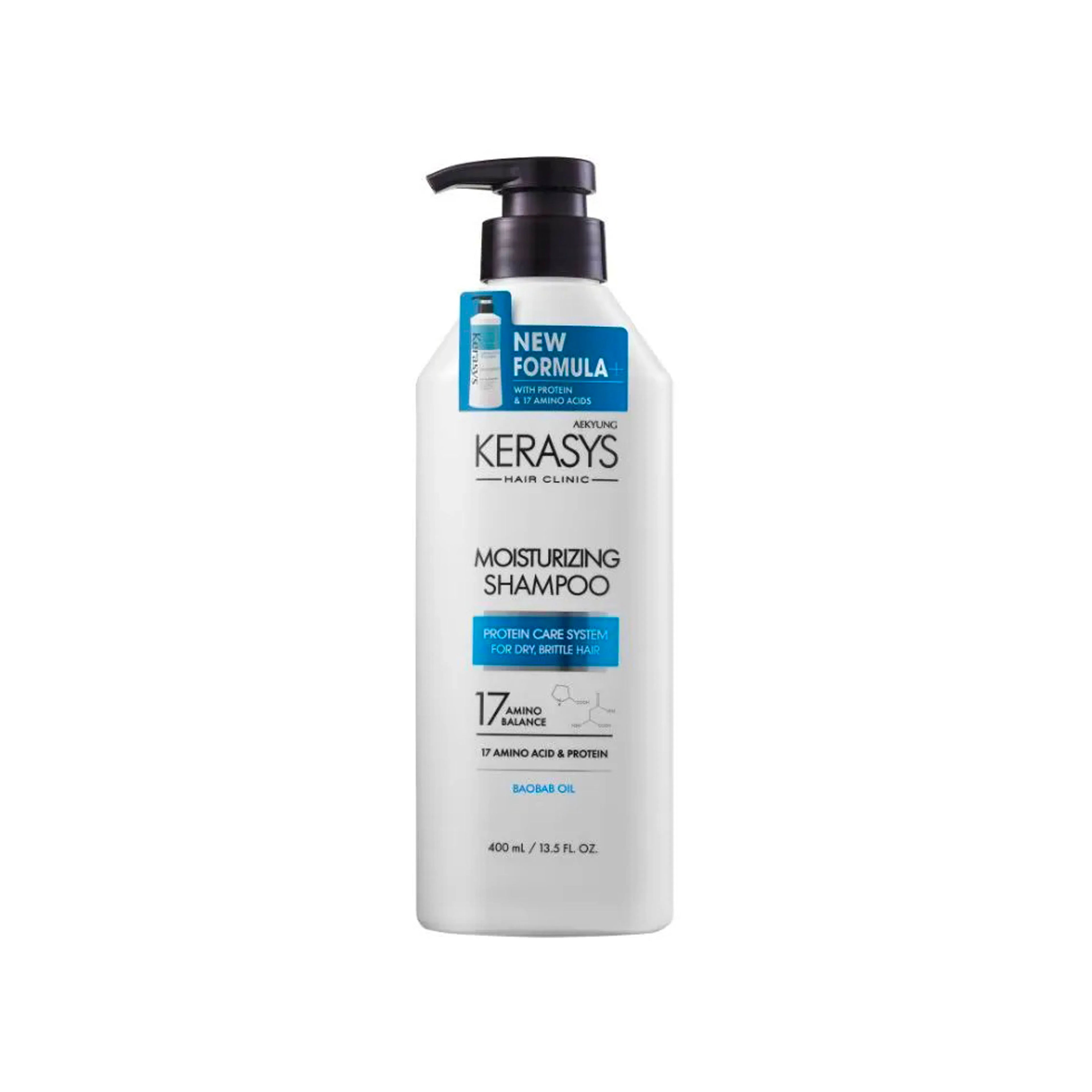 Шампунь для волос Kerasys Hair Clinic Moisturizing, 400 мл, для сухих волос