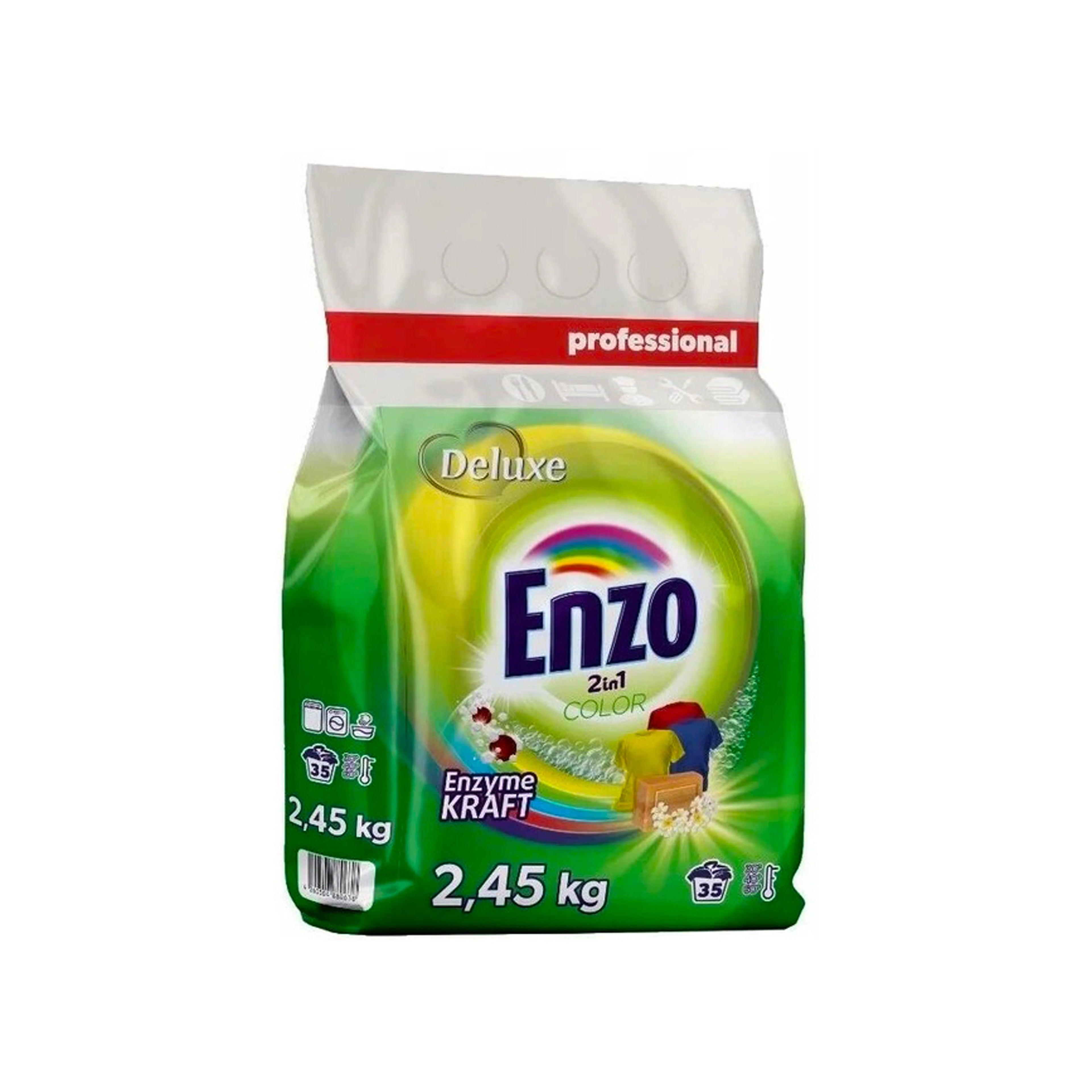 Стиральный порошок Enzo, 2.45 кг, для цветного белья
