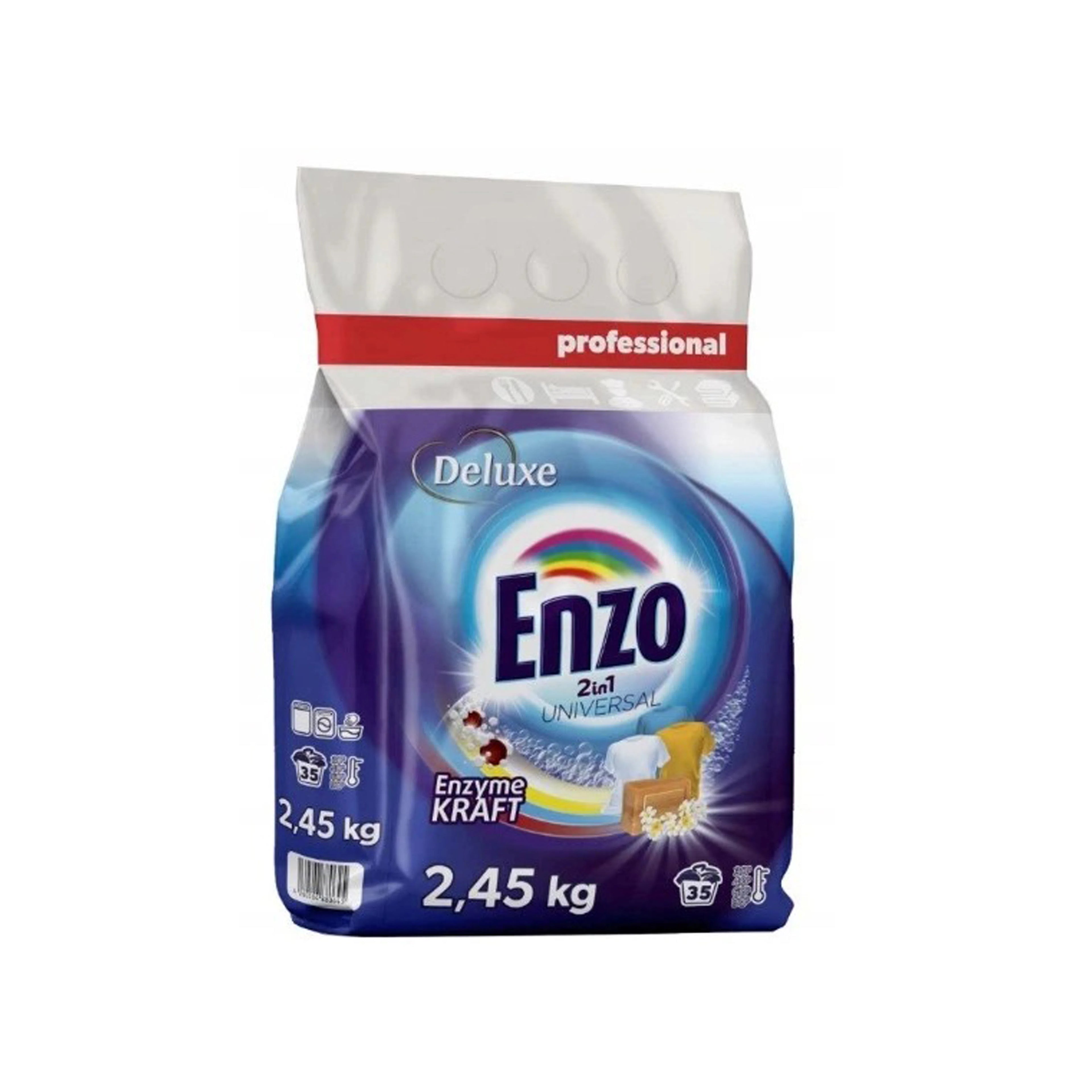 Стиральный порошок Deluxe Enzo, 2.45 кг, для универсальной стирки